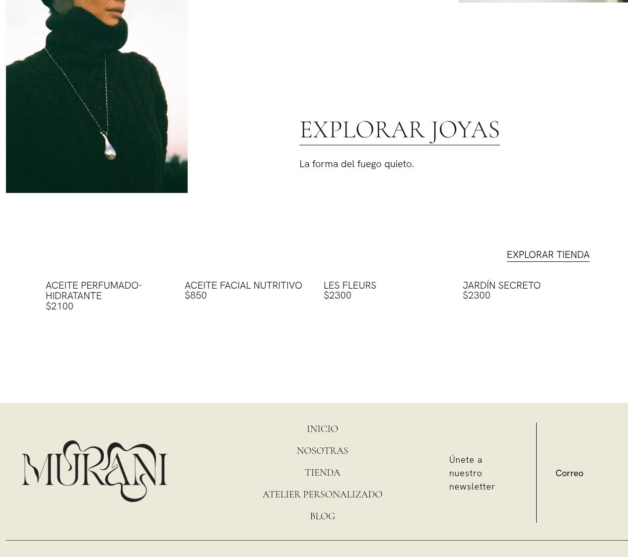 Tienda editorial y producto Mukani