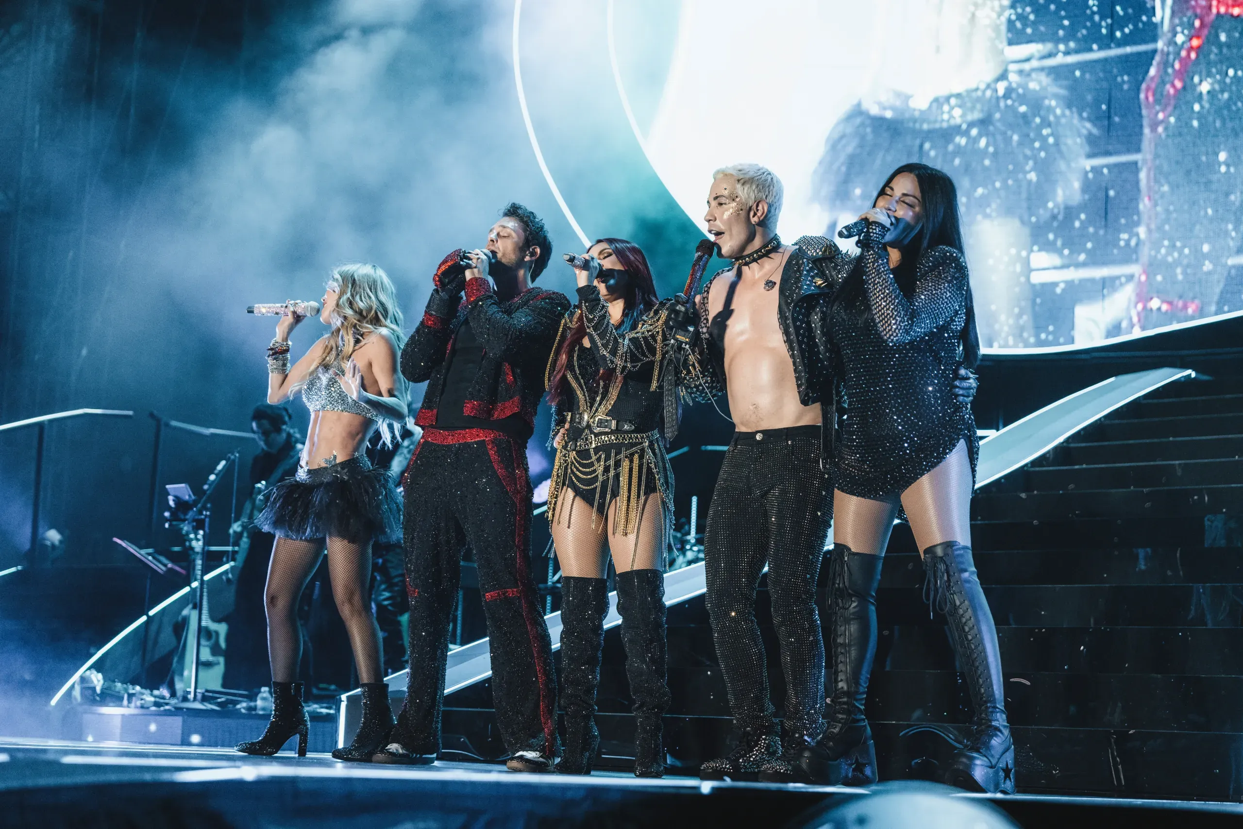 RBD durante un concierto, imagen del archivo de Switch Sound Music.
